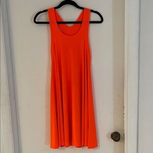 Norma Kamali Bright Orange Mini Dress